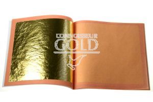 Edible Gold Leaf 24ct - 25 Loose Leaves - 80mm x 80mm | Connoisseur Gold