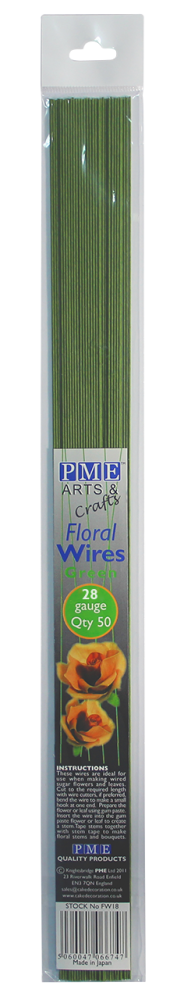 Floral Wires - Green 28 Gauge