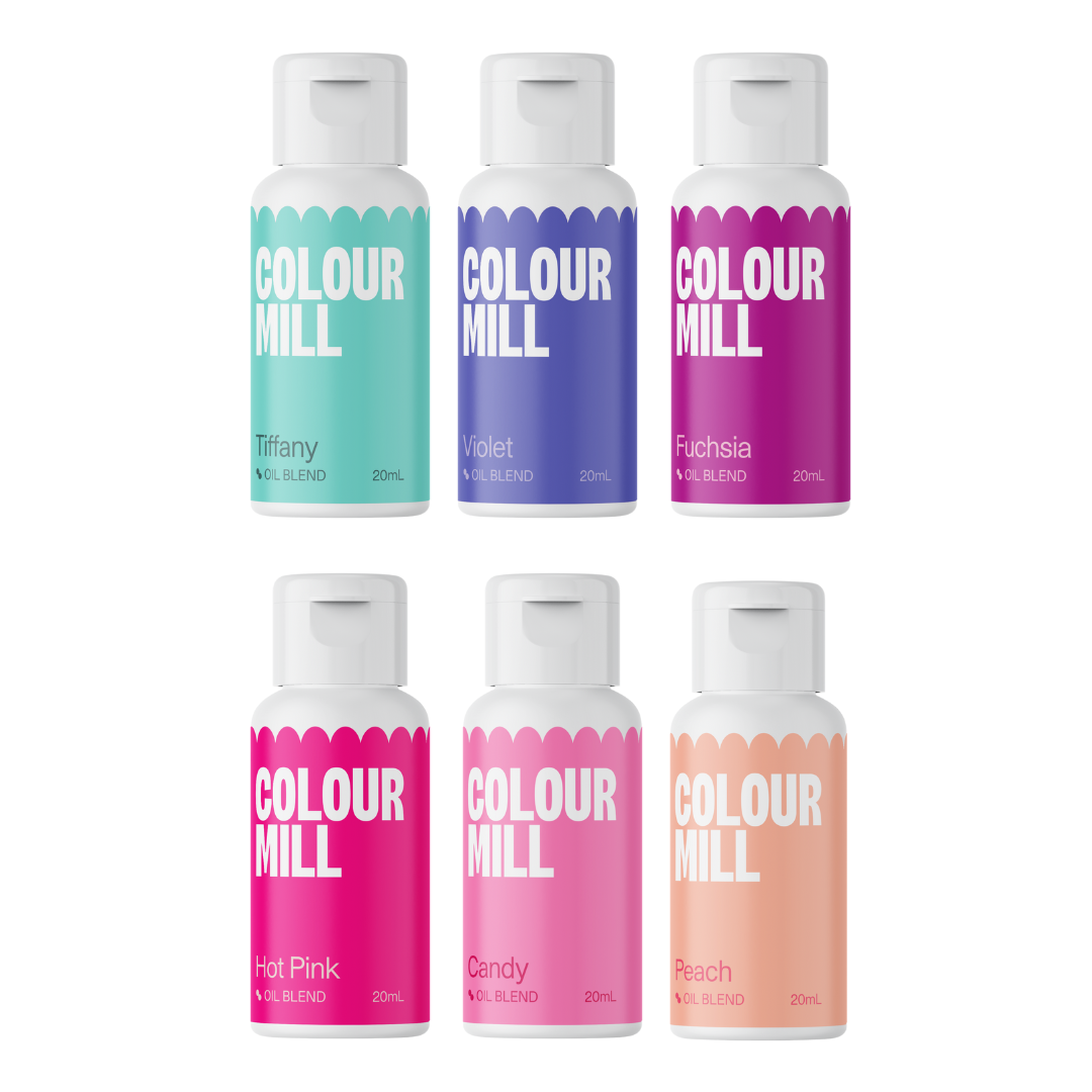 6 Pack  Fairy Tale - Colour Mill 20ml  - Tiffany, Violet, Fuchsia, Hot Pink