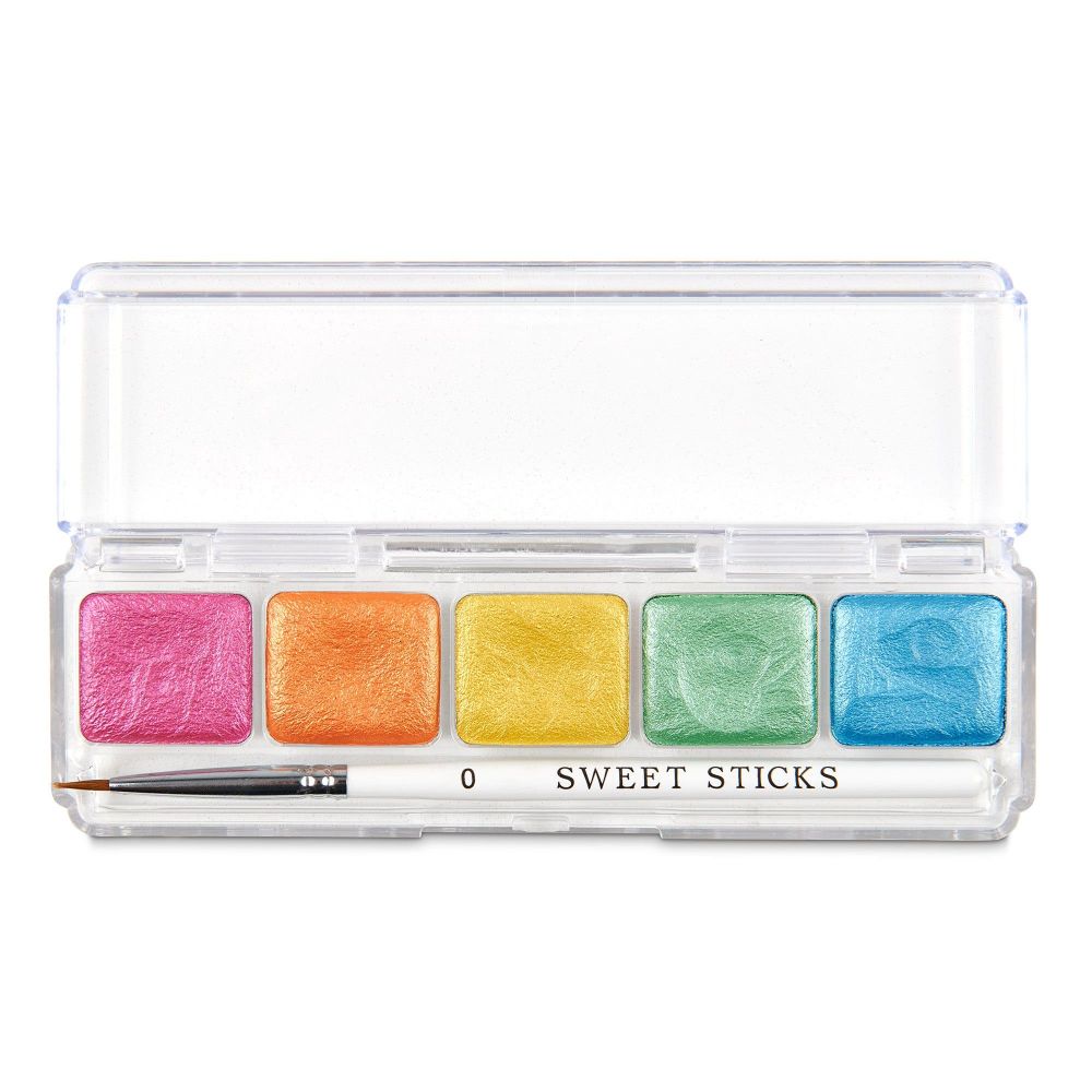 Sweet Sticks - Water Activated Food Paint with brush - Mini Palette - Rainbow
