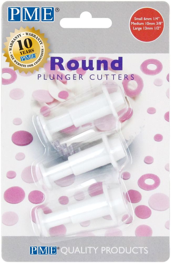 PME - Round Circle Plunger Cutters Set of 3