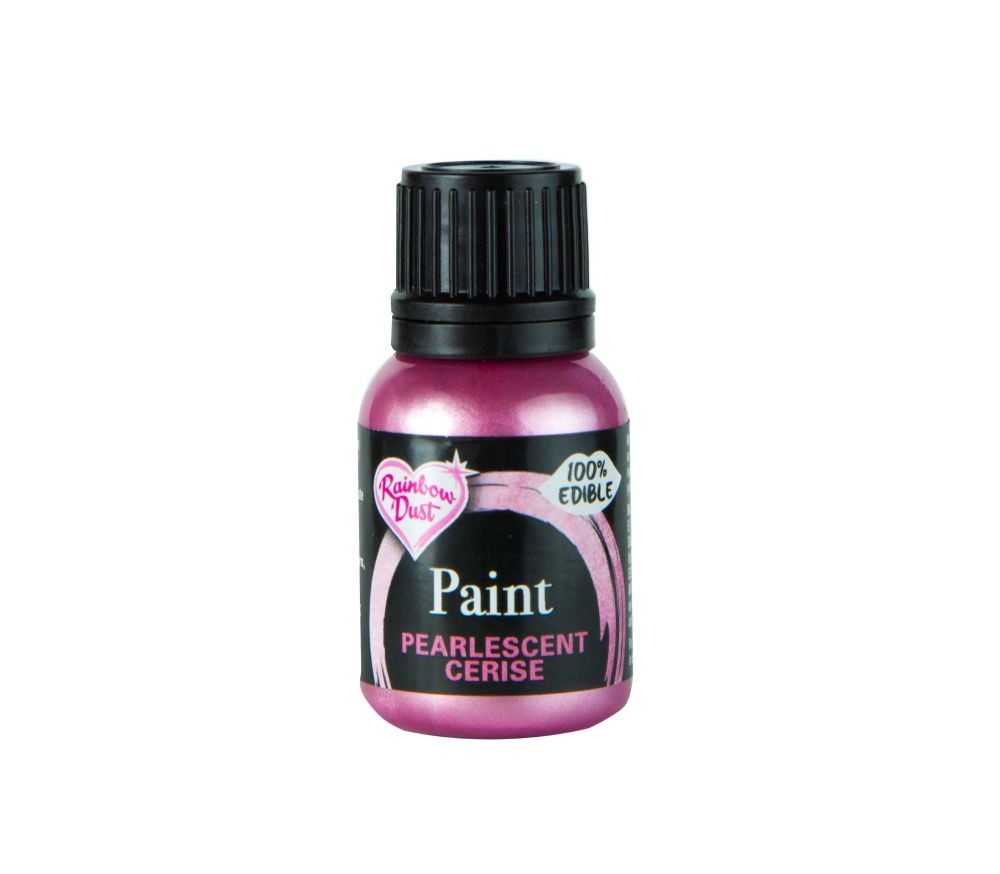 Metallic Food Paint - Pearlescent Cerise 25g - Rainbow Dust