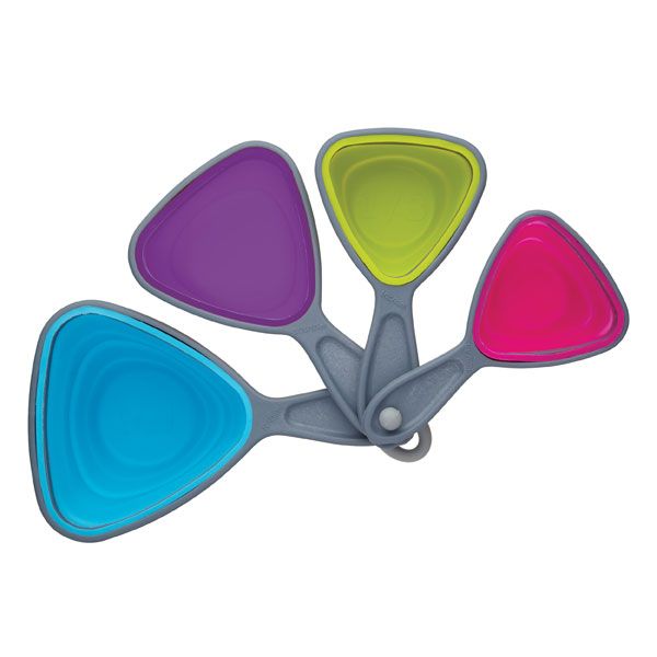 Colourworks Silicone 4 piece Measuring Cup Set | Collapsible
