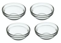 KitchenCraft Set of 4 Glass Pinch Bowls