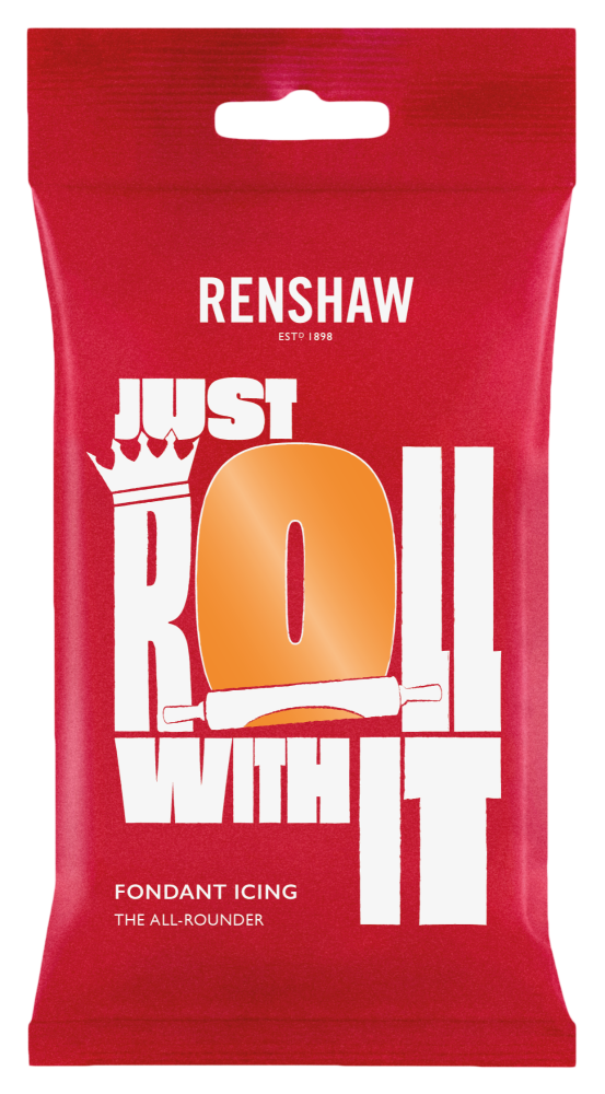 Renshaw Ready To Roll Icing - Tiger Orange
