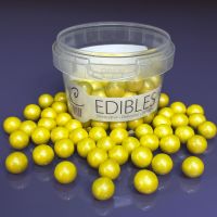Large Sugar Pearls 10mm - Pearl Yellow