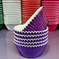 Cupcake Cases FOIL - Purple