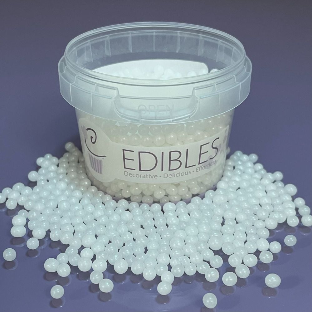 4mm Edible Balls - Vintage Pearl