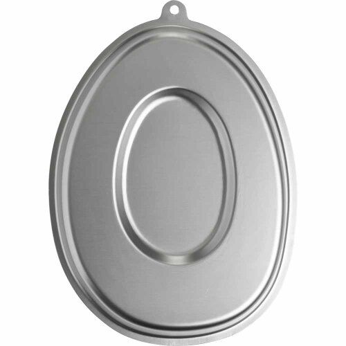 KitchenCraft Silver Anodised Number Zero 0 Shaped Cake Pan (Sweetly Does It)