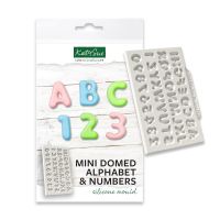 Katy Sue Cake Decorating Mould - Domed Alphabet & Numbers MINIATURE