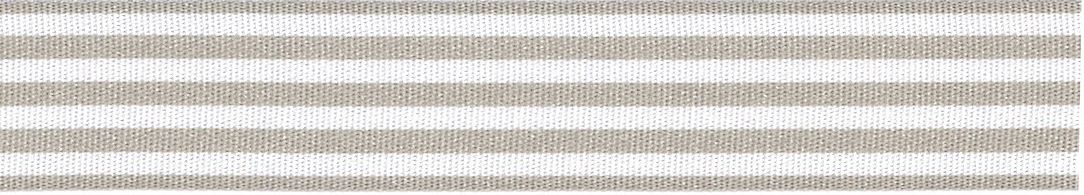 Woven Ribbon: Stripes - GREY & White - 16mm x 5mtrs