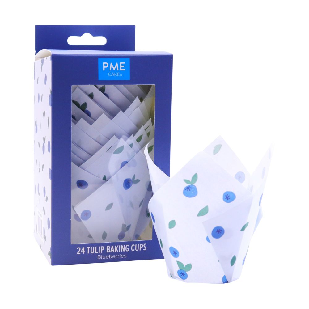 PME - 24 Tulip Baking Cups - BLUEBERRIES