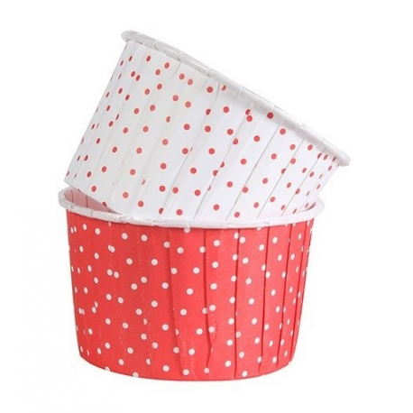 Baking Cups - Polka Dot Red