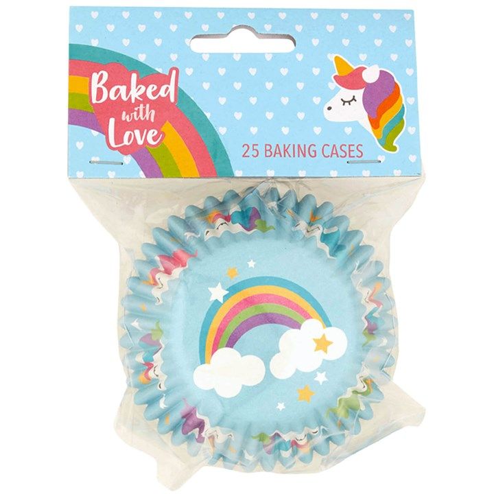 Baked With Love - Unicorn Foil Baking Cases (25 cases)