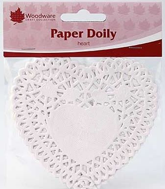 Heart shaped Paper Doily (pack of 20)