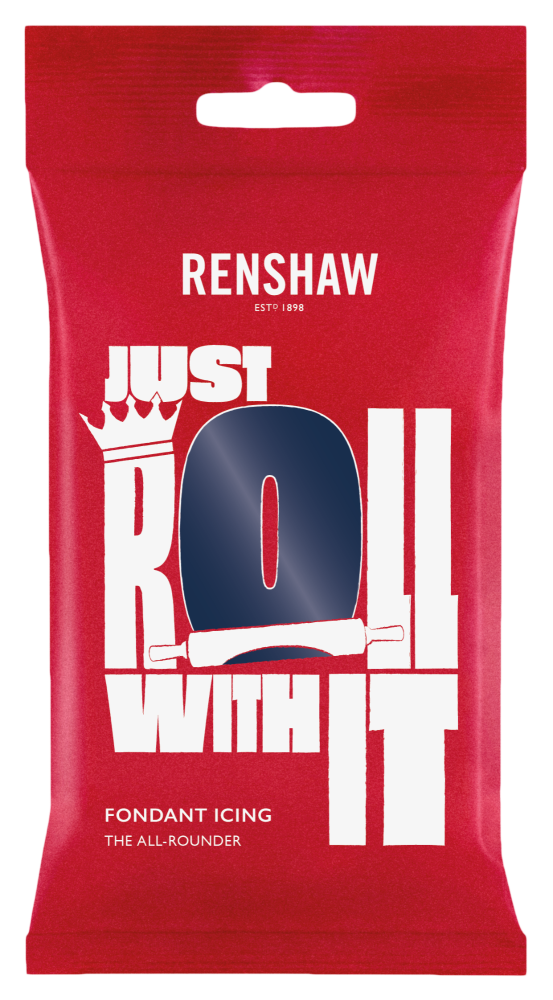 Renshaw Ready To Roll Icing - Navy Blue