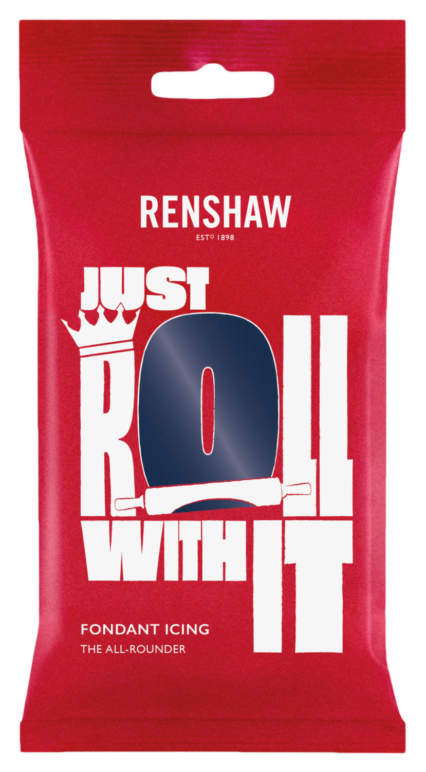 Renshaw Ready To Roll Icing - Navy Blue