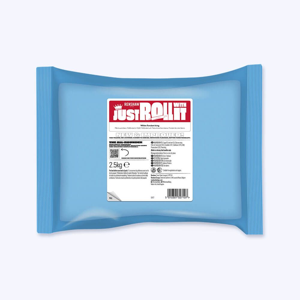 Renshaw 'Just Roll With It' Fondant Icing 2.5kg - WHITE