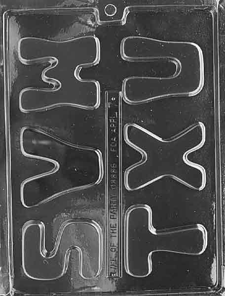Life of the Party Chocolate Mould - LETTERS (S T U V W X)
