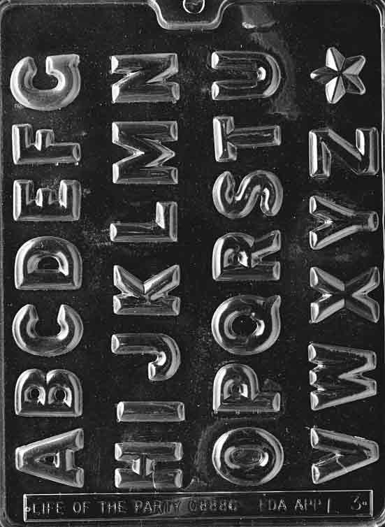 Life of the Party Chocolate Mould - ALPHABET BOLD
