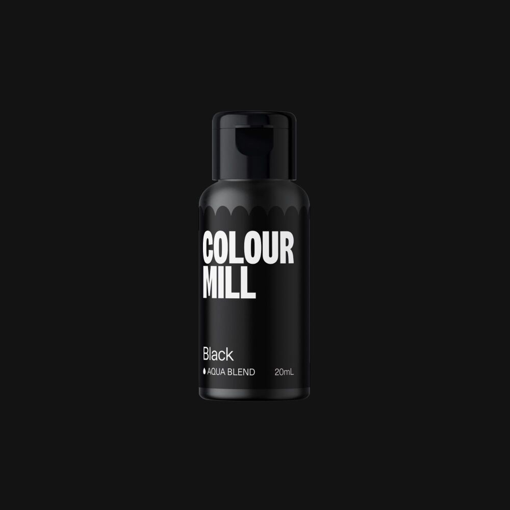 Colour Mill Aqua Blend 20ml (Water Based Food & Icing Colouring) - BLACK