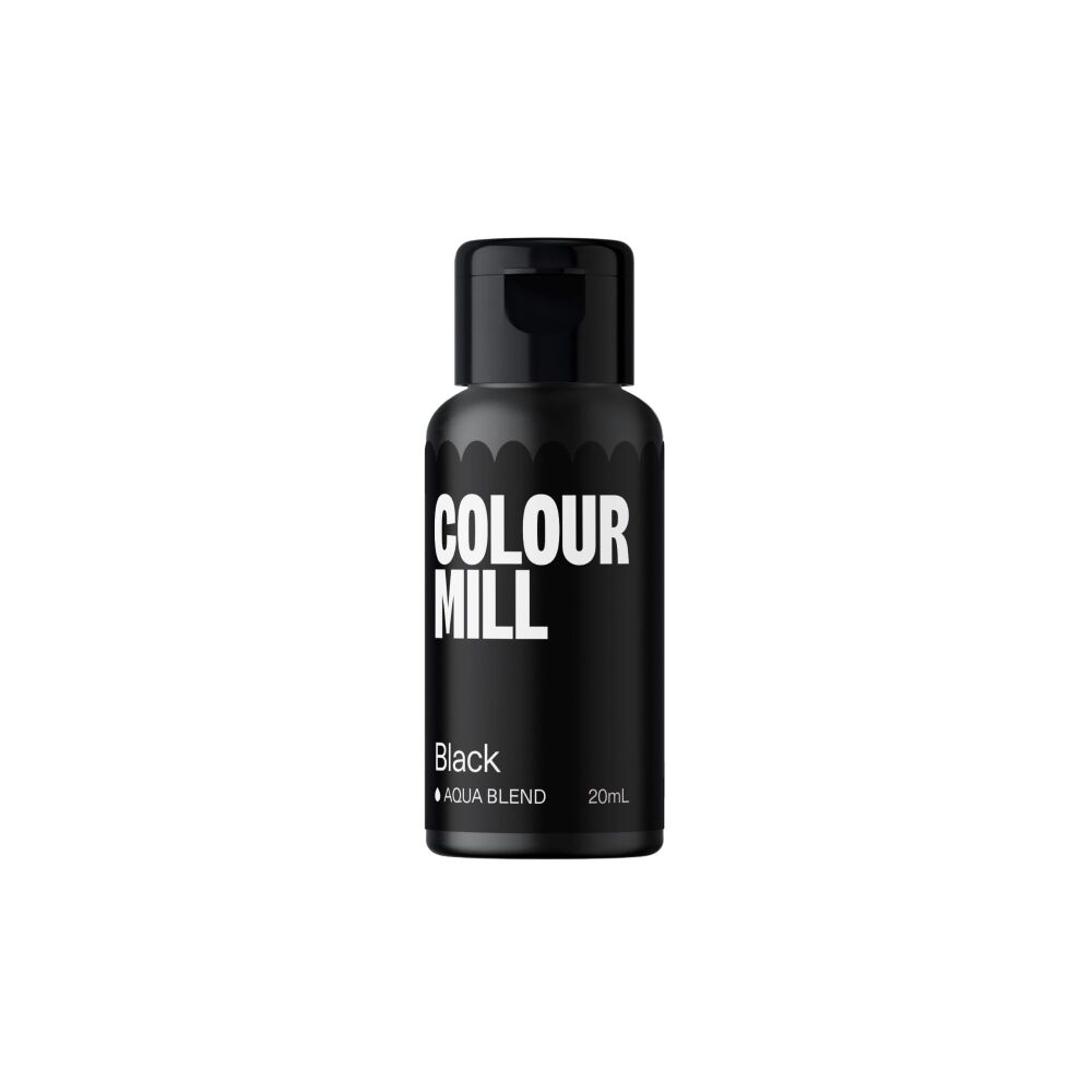 Colour Mill Aqua Blend 20ml (Water Based Food & Icing Colouring) - BLACK