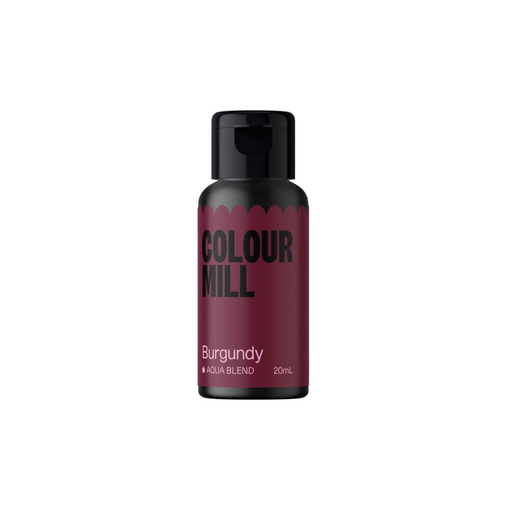 Colour Mill Aqua Blend 20ml (Water Based Food & Icing Colouring) - BURGUNDY