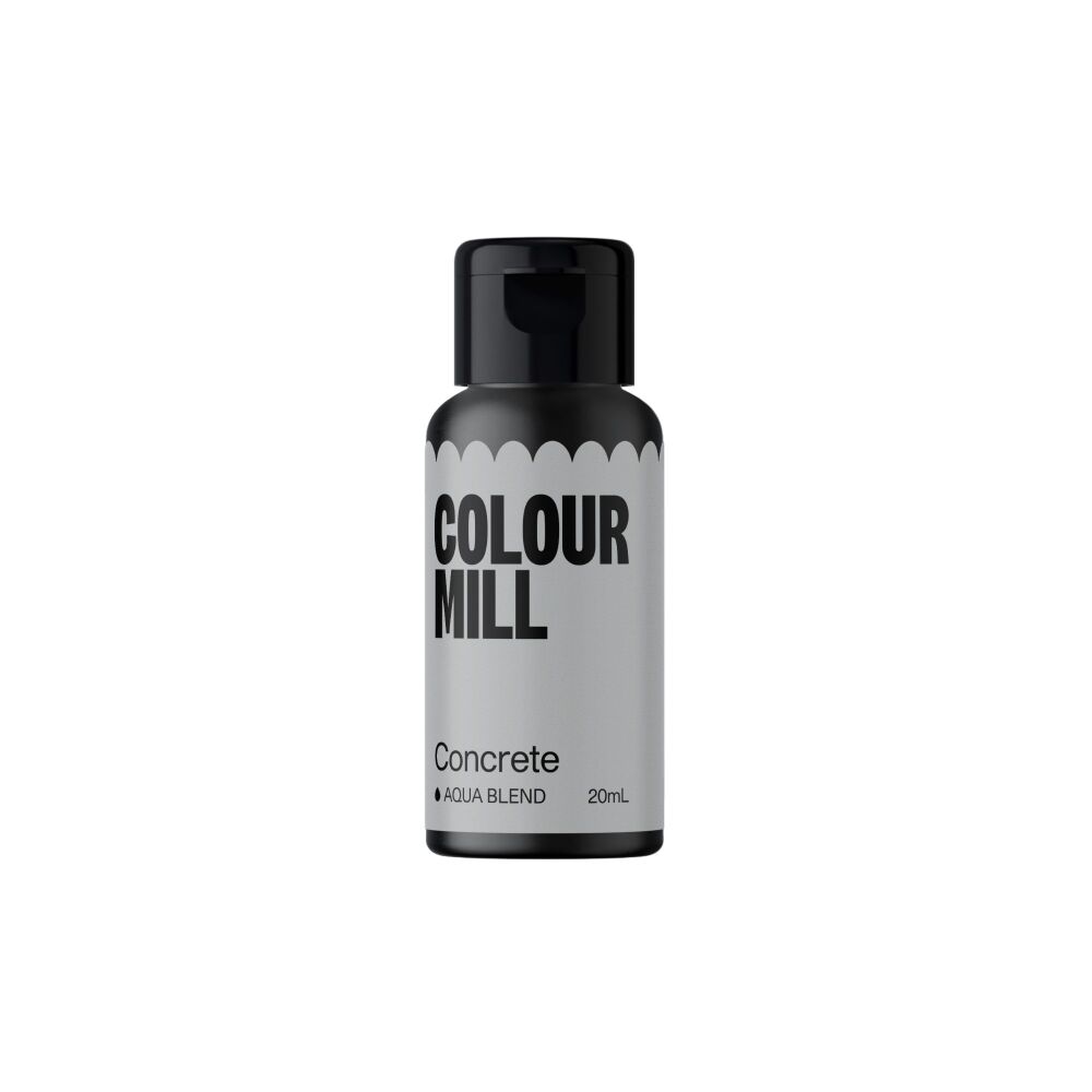 Colour Mill Aqua Blend 20ml (Water Based Food & Icing Colouring) - CONCRETE
