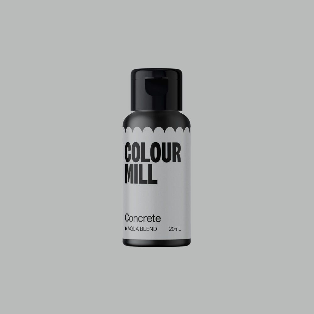 Colour Mill Aqua Blend 20ml (Water Based Food & Icing Colouring) - CONCRETE