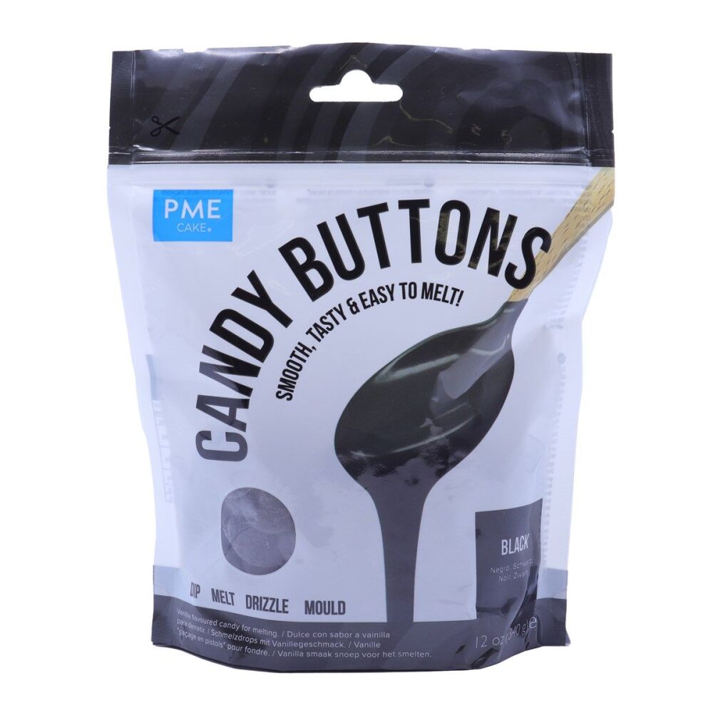 Candy Buttons - Black  340g