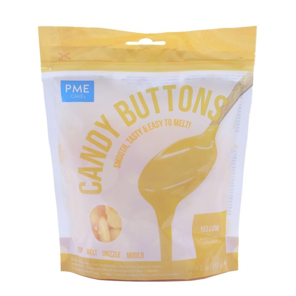 PME Candy Buttons - YELLOW 340g
