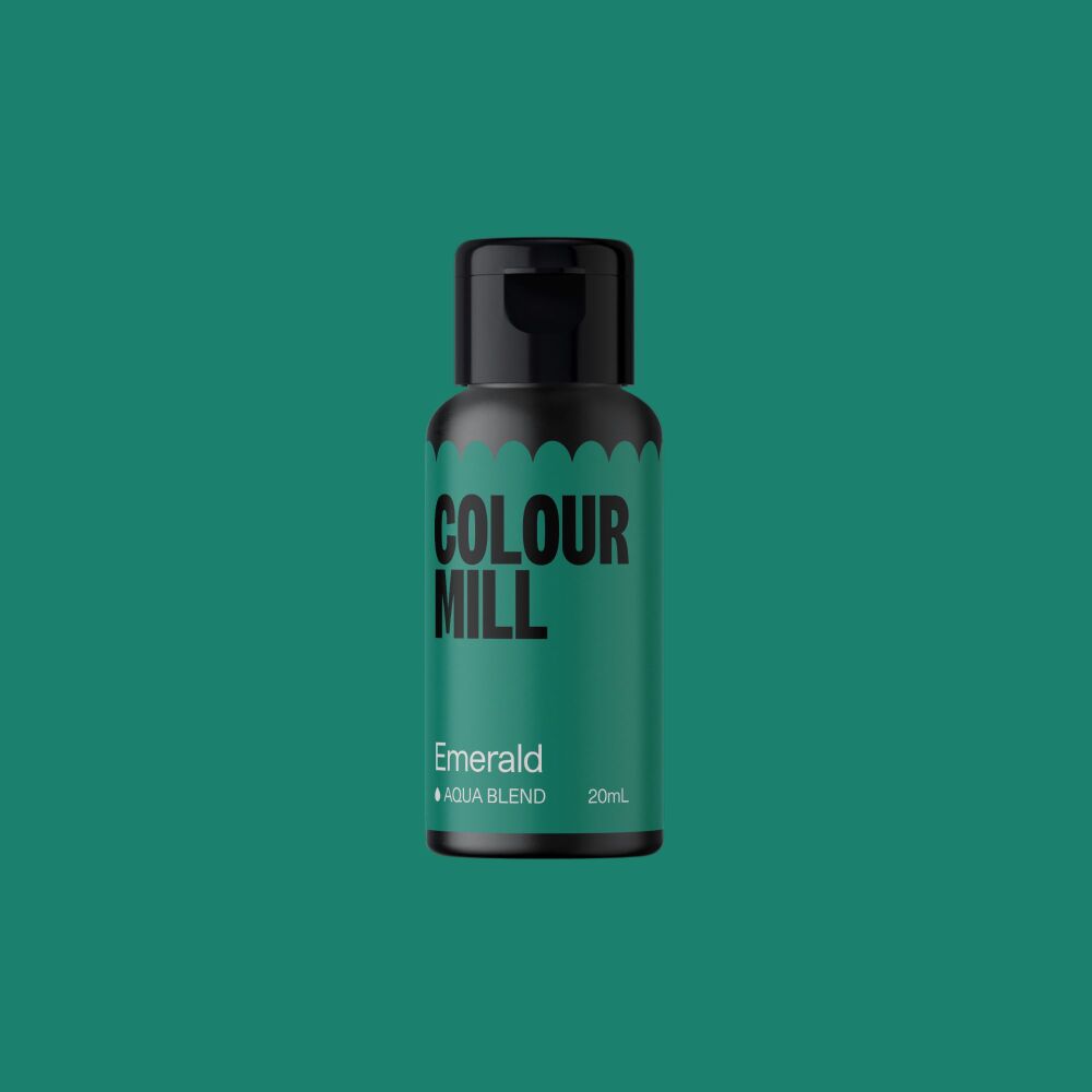 Colour Mill Aqua Blend 20ml (Water Based Food & Icing Colouring) - EMERALD