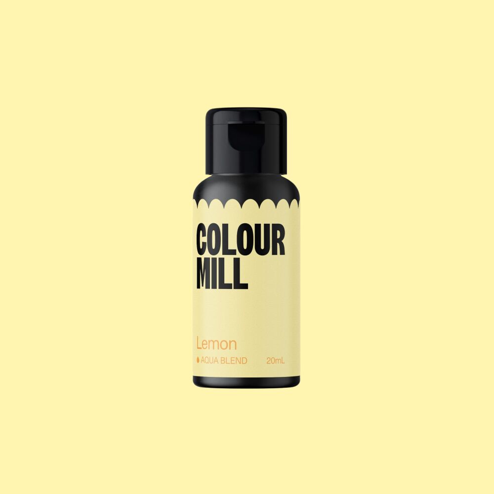 Colour Mill Aqua Blend 20ml (Water Based Food & Icing Colouring) - LEMON
