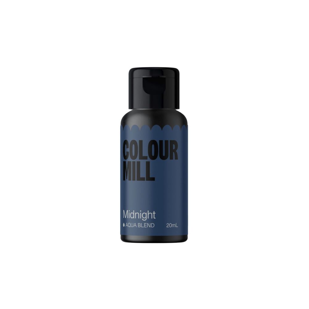 Colour Mill Aqua Blend 20ml (Water Based Food & Icing Colouring) - MIDNIGHT