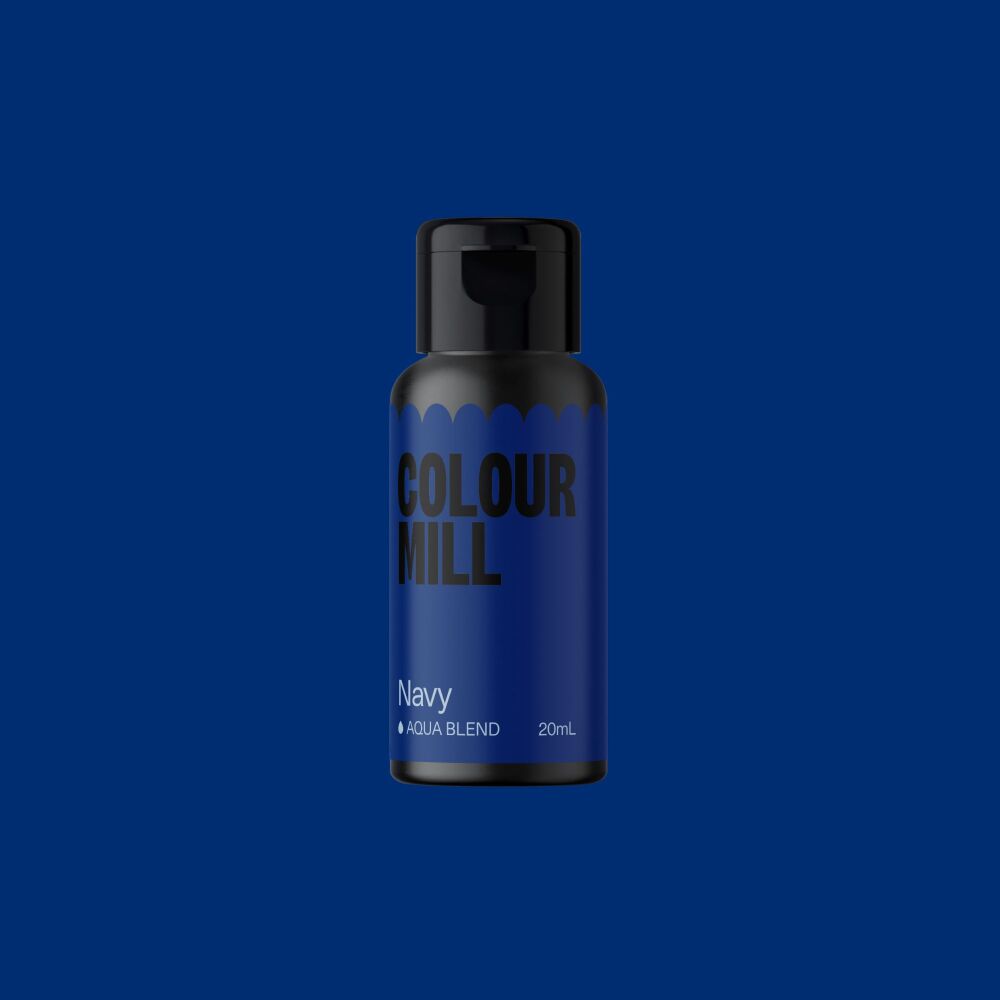 Colour Mill Aqua Blend 20ml (Water Based Food & Icing Colouring) - NAVY