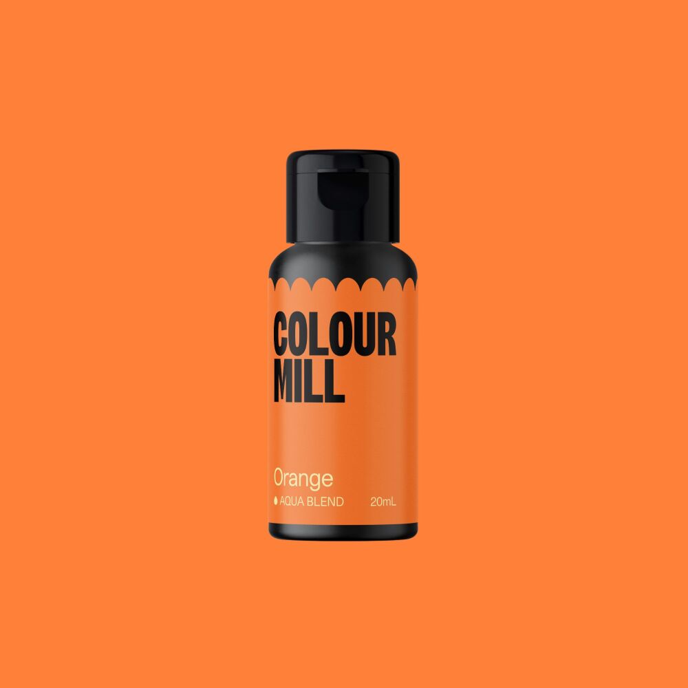 Colour Mill Aqua Blend 20ml (Water Based Food & Icing Colouring) - ORANGE