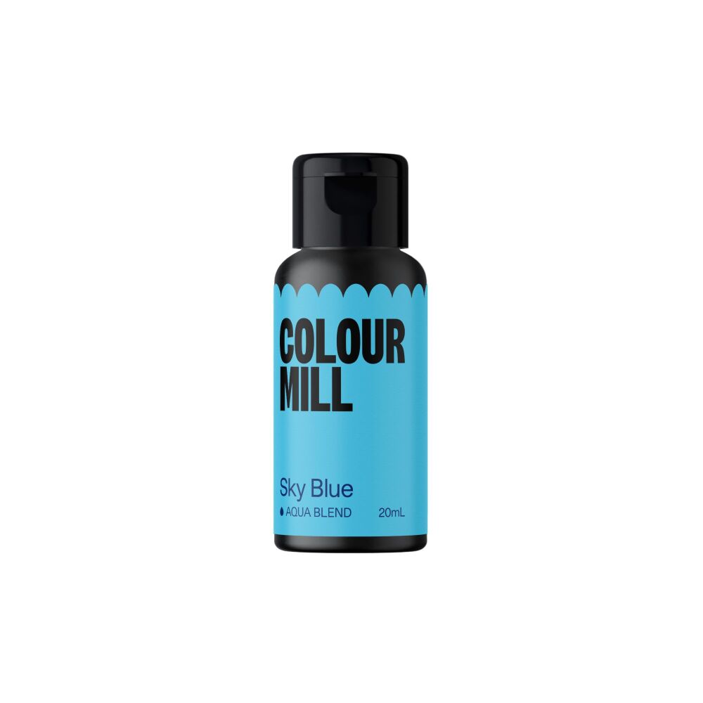Colour Mill Aqua Blend 20ml (Water Based Food & Icing Colouring) - SKY BLUE