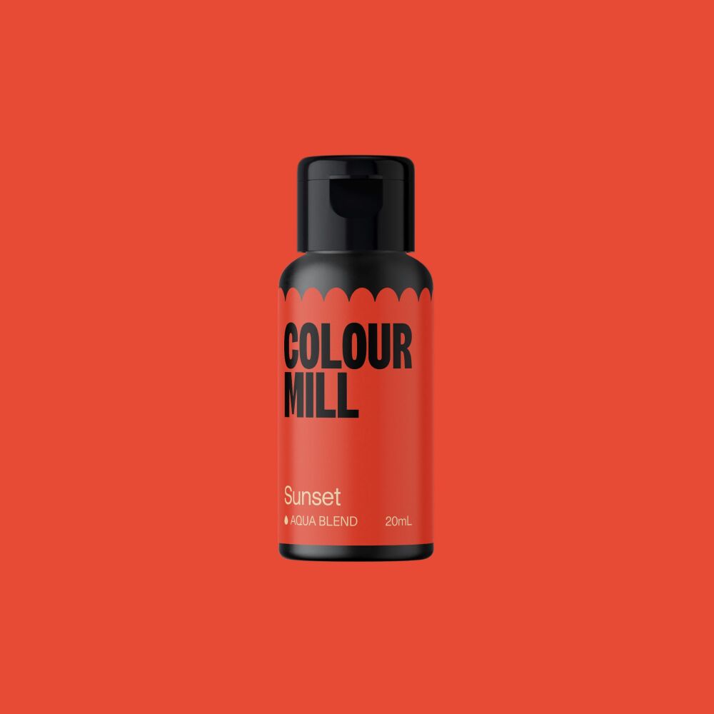 Colour Mill Aqua Blend 20ml (Water Based Food & Icing Colouring) - SUNSET