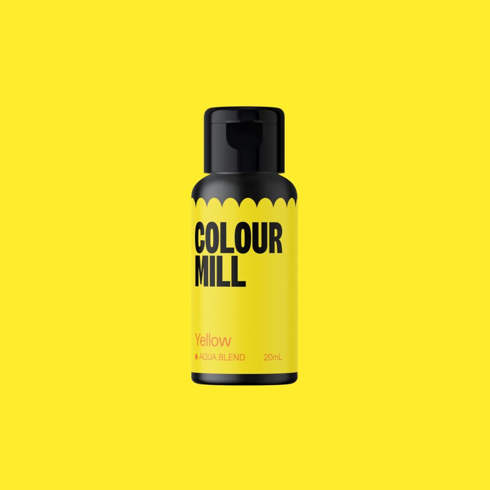 Colour Mill Aqua Blend 20ml (Water Based Food & Icing Colouring) - YELLOW
