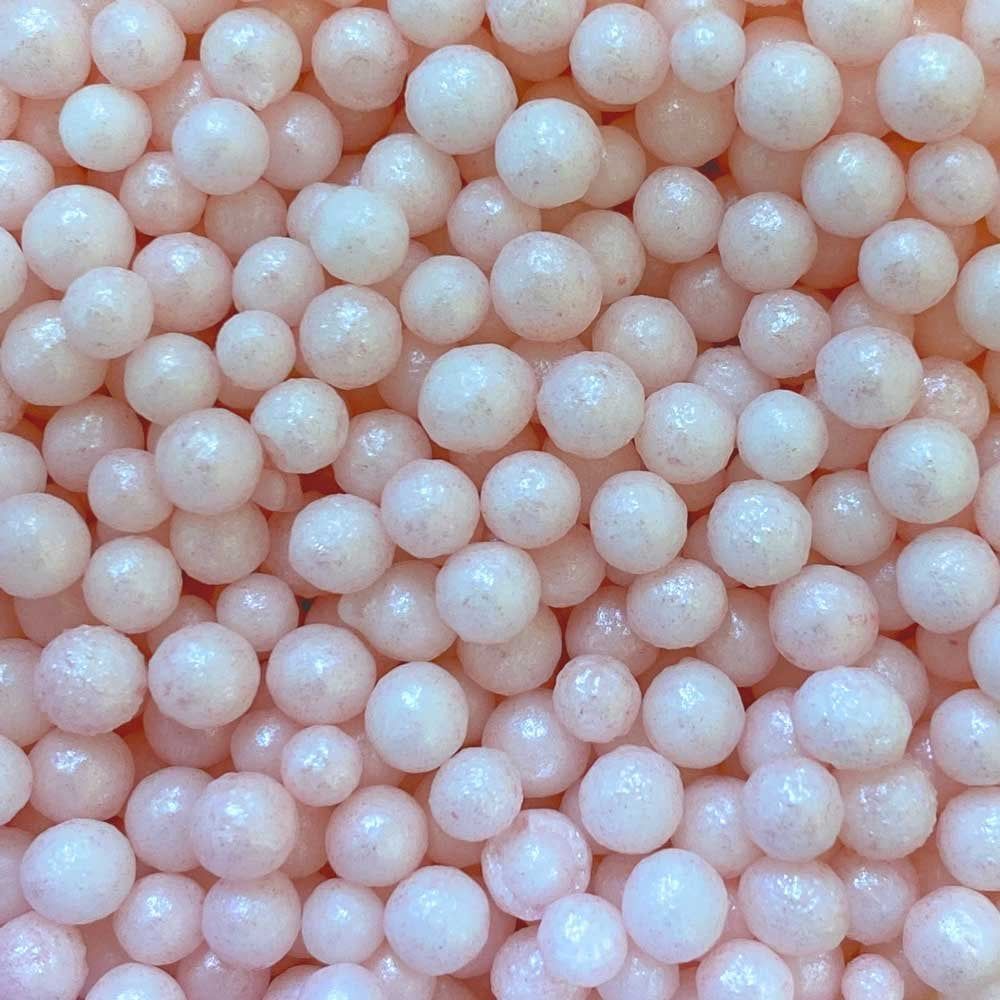 4mm Pearlised Edible Balls - Blush