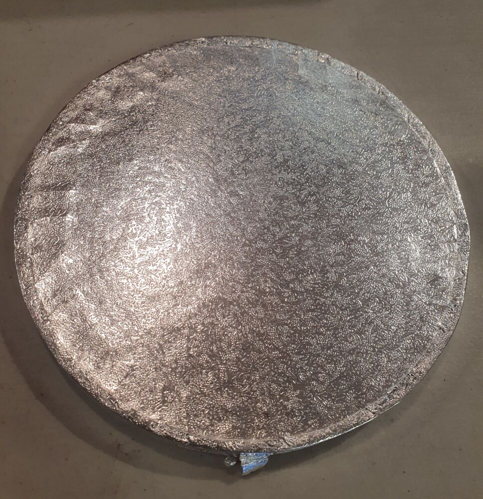 Cake Drum -  7" Round Silver - *Slightly Damaged*