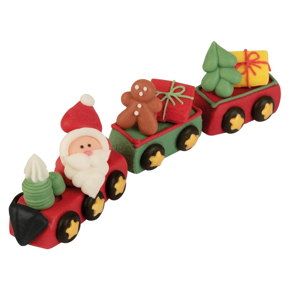 Sugar Santa & Train Carriage (3 pieces)