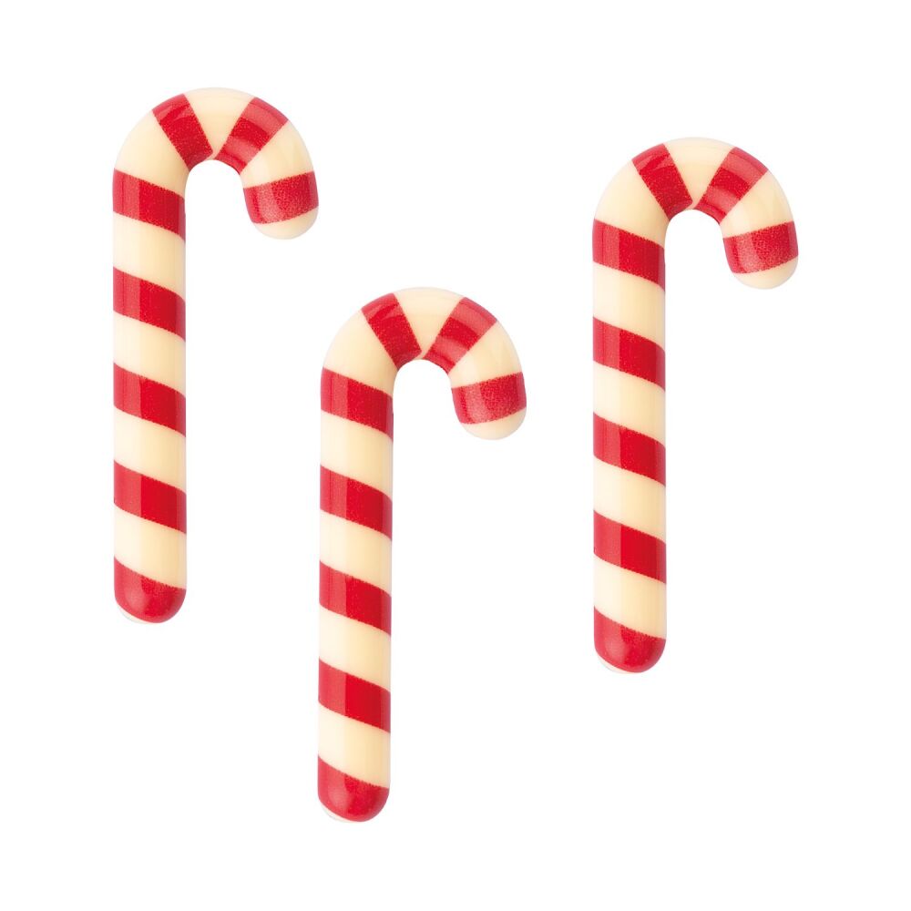 White Chocolate Christmas Candy Canes (Pack of 6)