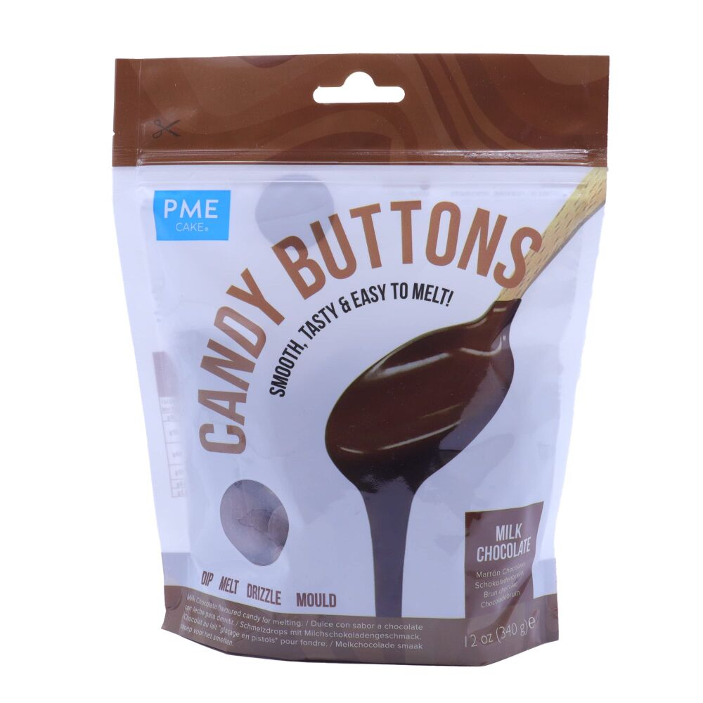 PME Candy Buttons - MILK CHOCOLATE 340g