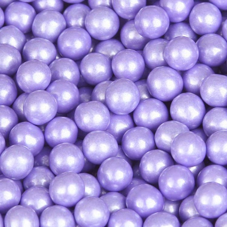 Purple Cupcakes Candy Pearls 7mm 90g - LILAC