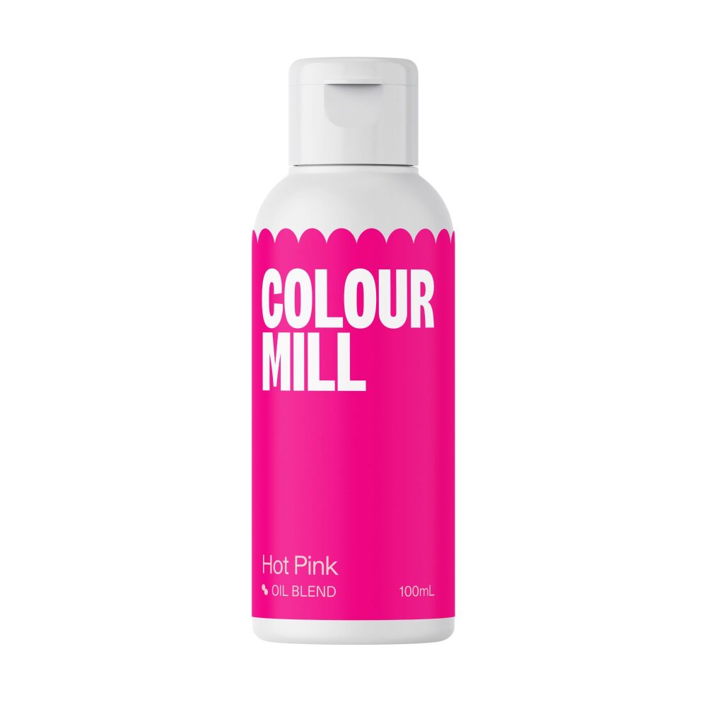 Colour Mill Oil Based Colours 100ml Colour HOT PINK - Purple Cupcakes