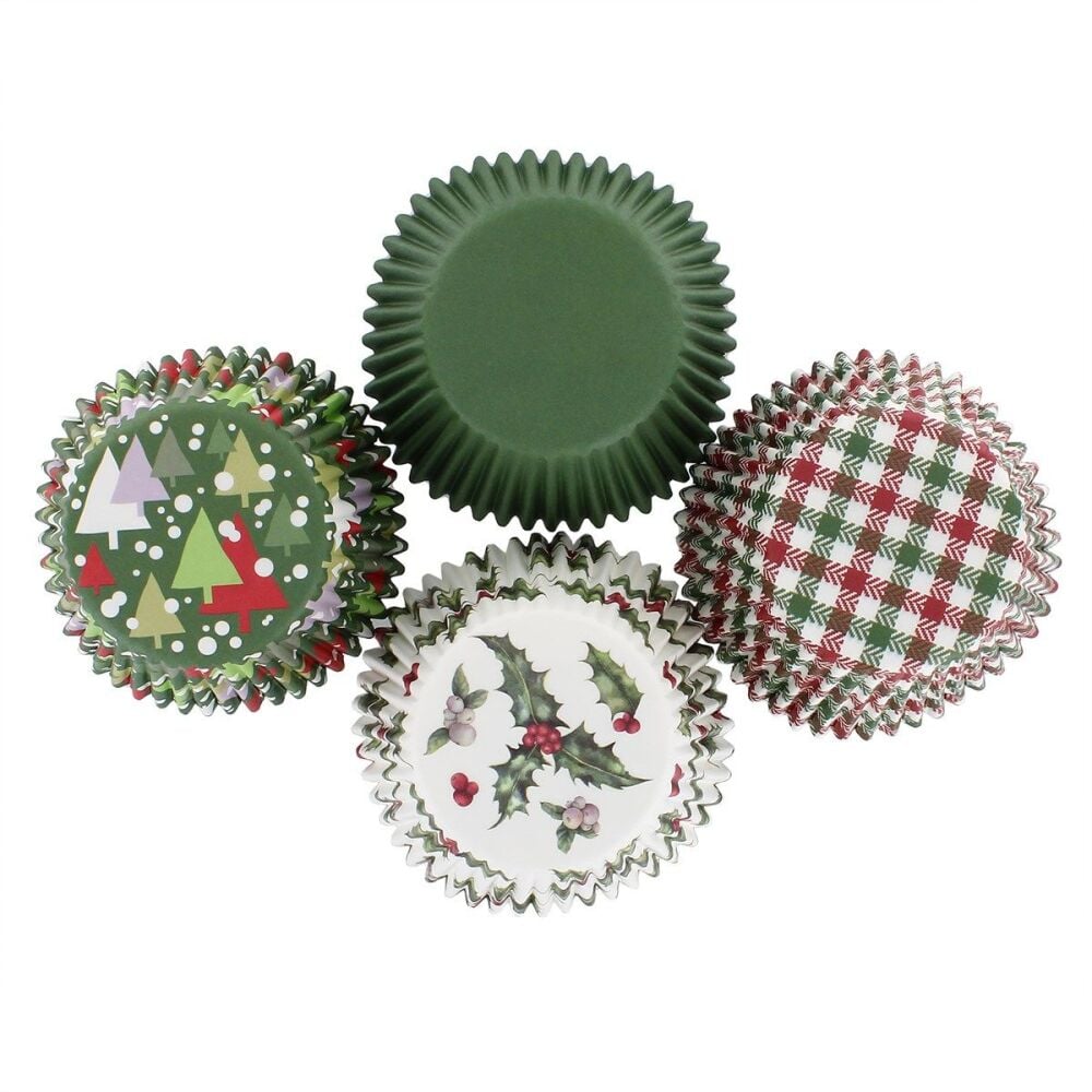 Baked With Love Cupcake Cases (Pack of 100) - Vintage Holly