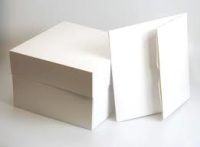 White Cake Box -  9" square (PACK OF 1 SINGLE) - *Slightly Damaged*
