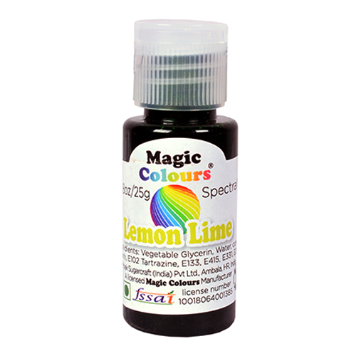 Magic Colours Spectral Radiant Food Gel Colour 25ml - LEMON LIME