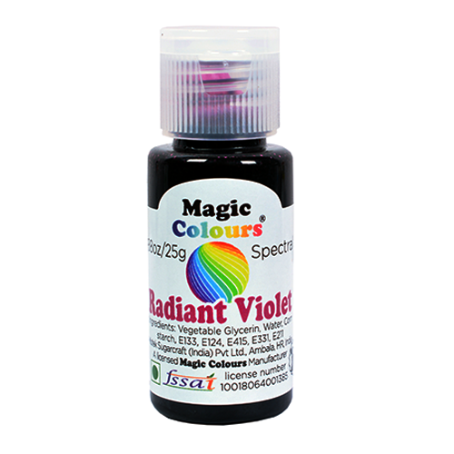 Magic Colours Spectral Radiant Food Gel Colour 25ml - RADIANT VIOLET